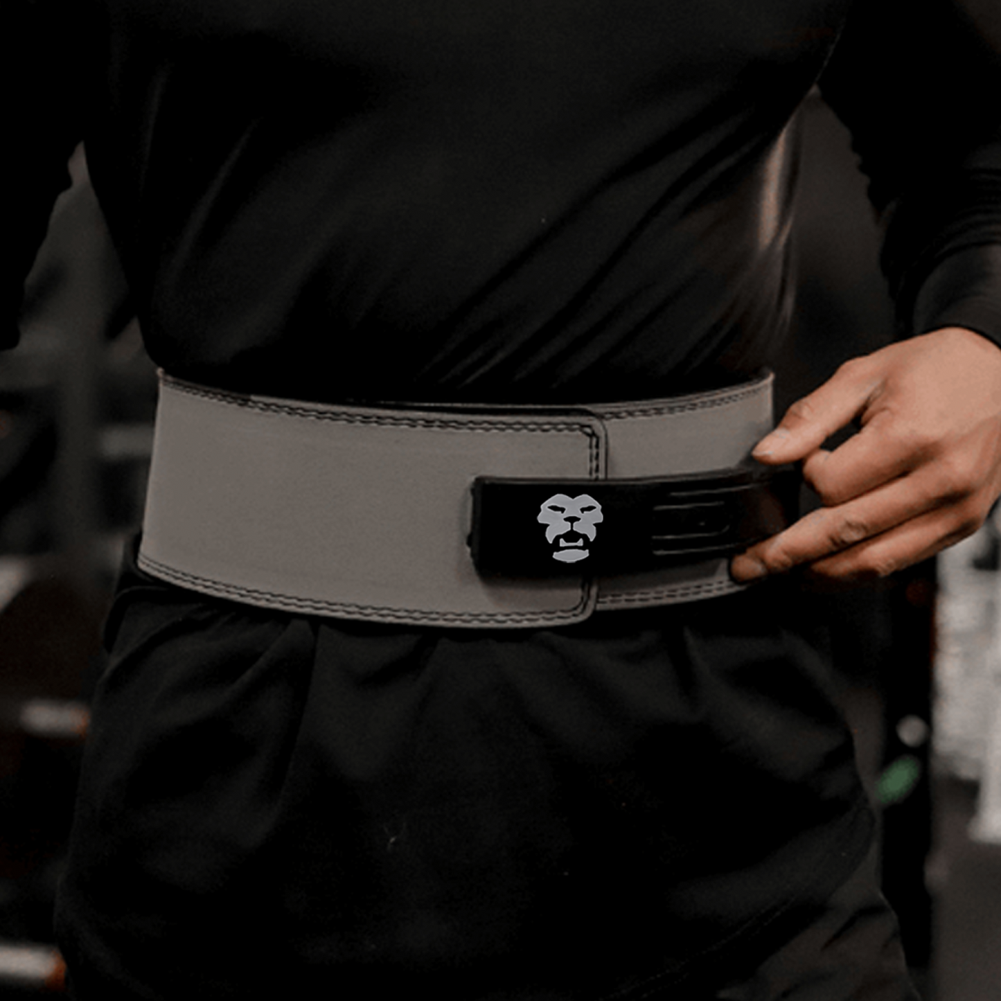 Lever belt#color_matt black steel